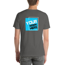 Load image into Gallery viewer, Customizable R. Chest Front &amp; Large Rear Print Unisex T-Shirt